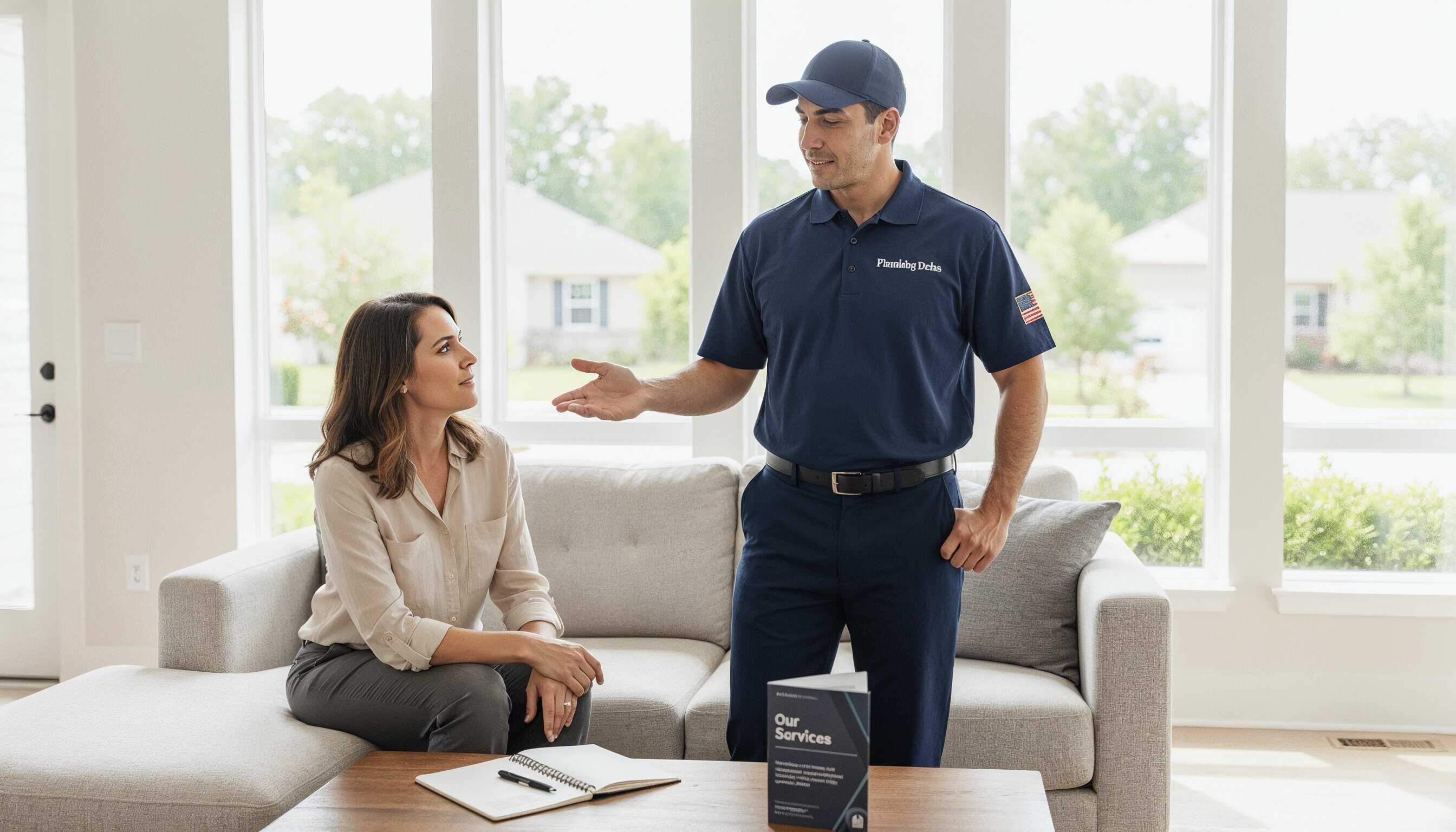 Professional plumber working on pipes - showcasing quality service and expertise